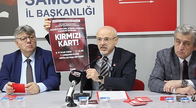 CHP'den 'Büyük Çarşamba Mitingi'ne Davet