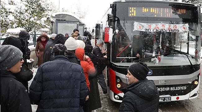 Büyükşehir'den Yoğun Kar Yağışına Rağmen "Kesintisiz Ulaşım"