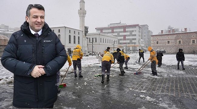 Samsun'da Kar Merkeze Kadar İndi!...