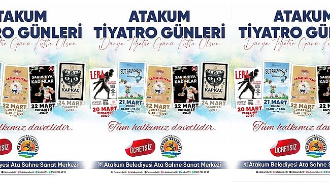 'Atakum Belediyesi Tiyatro Günleri' Başlıyor