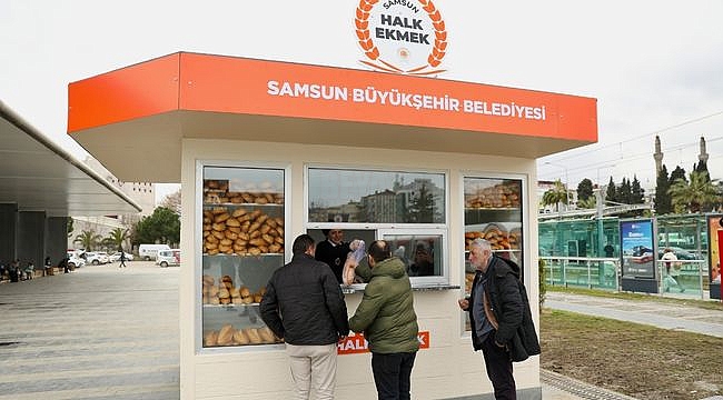 Büyükşehir'in Samsun Halk Ekmek Noktaları Hizmete Girdi